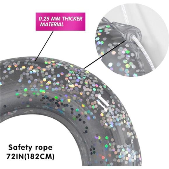 Kids 3 Pack Pool Floats Inflatable‎ Swimming Rings for Kids Pool Tubes Toys - Picture 4 of 6